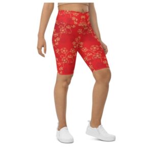 Chinese Inspired Pattern Biker Shorts, Biker Shorts&hellip;