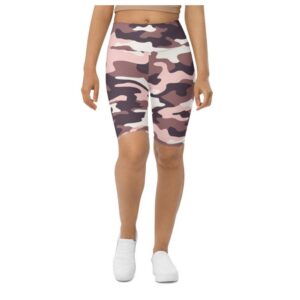 Chocolate Brown Camo Biker Shorts, Biker Shorts&hellip;