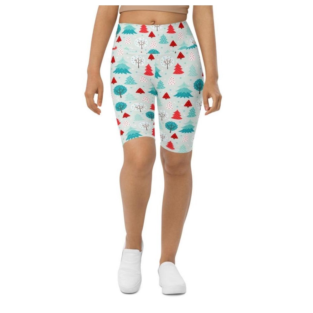 Christmas Forest Biker Shorts, Biker Shorts For Mom, Shorts Mother’s Day, Mother Day Gift