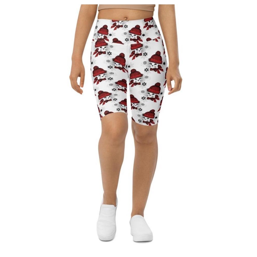 Christmas Kitties Biker Shorts, Biker Shorts For Mom, Shorts Mother’s Day, Mother Day Gift