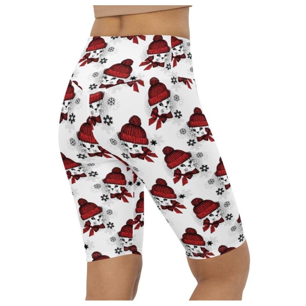 Christmas Kitties Biker Shorts, Biker Shorts For Mom, Shorts Mother’s Day, Mother Day Gift