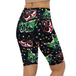 Christmas Lights Cats Biker Shorts Biker Shorts For Mom Shorts Mother s Day Mother Day Gift 3 ajqzr2.jpg