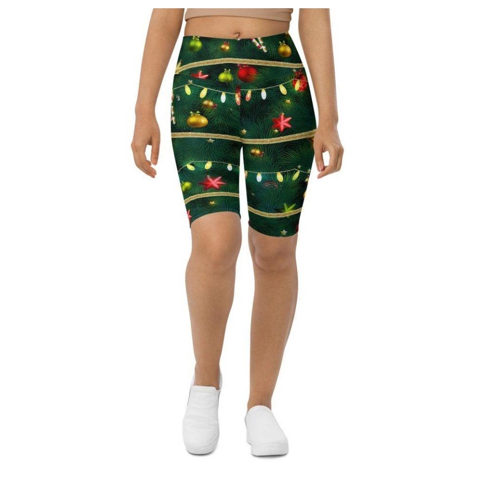 Christmas Tree Biker Shorts, Biker Shorts For Mom, Shorts Mother’s Day, Mother Day Gift