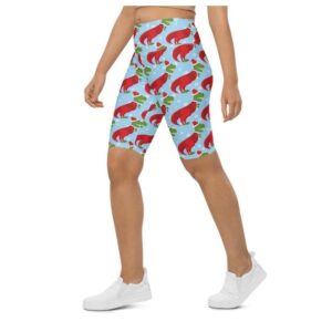 Christmassy Dinosaurs Biker Shorts, Biker Shorts For&hellip;