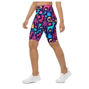Colorful Christmas Biker Shorts, Biker Shorts For&hellip;