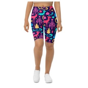 Colorful Christmas Biker Shorts, Biker Shorts For&hellip;