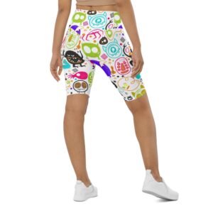 Colorful Doodles Biker Shorts, Biker Shorts For&hellip;