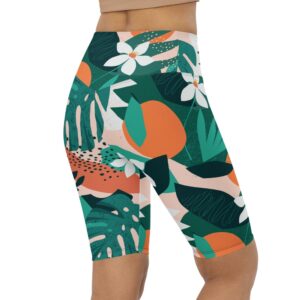 Contemporary Tropical Biker Shorts, Biker Shorts For&hellip;