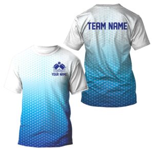 Custom Blue Pickleball Polo Shirts For Kid,&hellip;