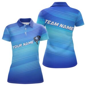 Custom Blue Pickleball Polo Shirts For Women,&hellip;