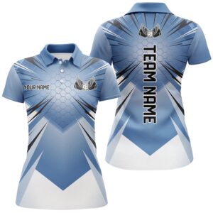 Custom Blue Pickleball Polo Shirts, Outdoor Pickleball&hellip;