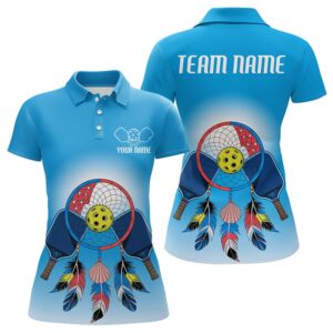 Custom Dreamcatcher Pickleball Polo Shirts For Women,&hellip;