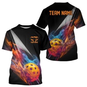 Custom Flame Pickleball T-Shirts For Men, Pickleball&hellip;