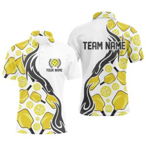 Custom Men’s Pickleball Polo Shirts With Team&hellip;
