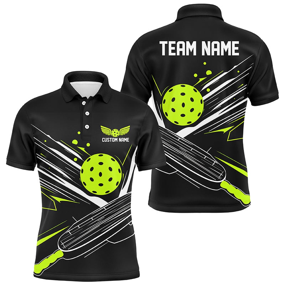Custom Multi-Color Pickleball Shirts For Players, Pickleball League Polo Shirts With Team Name, Pickleball Polo Shirts