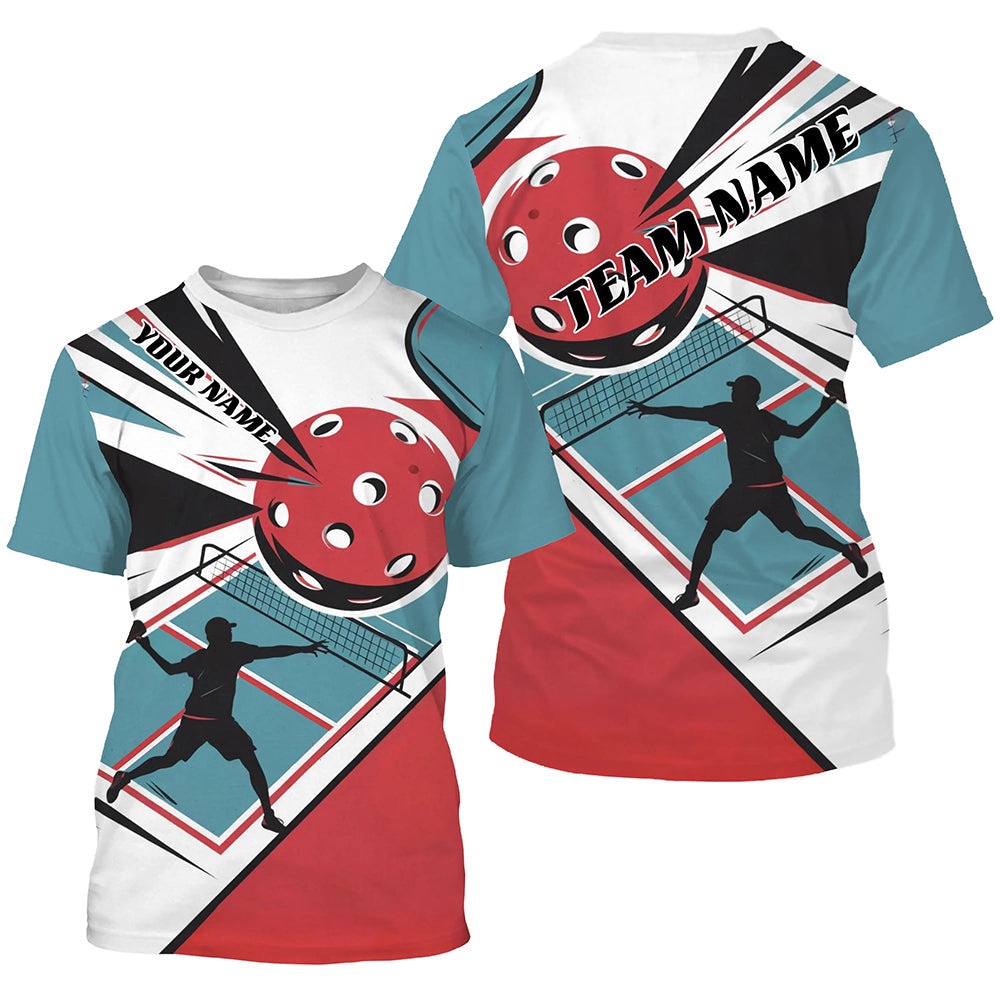 Custom Pickleball T-Shirts For Men, Pickleball Wear Personalized Pickleball Team Shirts