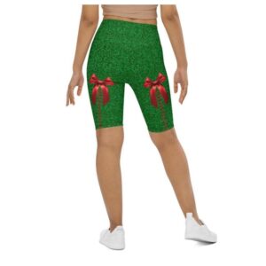 Cute Christmas Bow Biker Shorts, Biker Shorts&hellip;