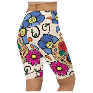 Dia de Muertos Biker Shorts Biker Shorts For Mom Shorts Mother s Day Mother Day Gift 3 mkdlxe.jpg