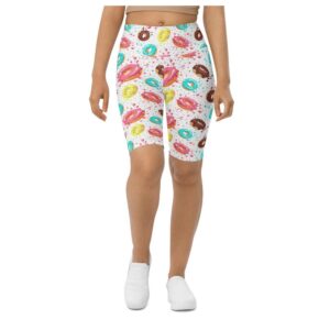 Doughnut Pattern Biker Shorts, Biker Shorts For&hellip;