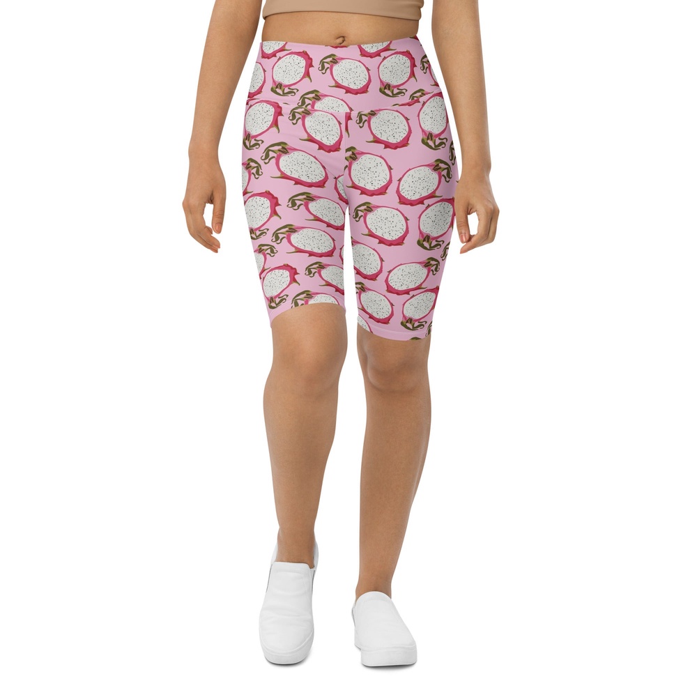 Dragon Fruit Pattern Biker Shorts, Biker Shorts For Mom, Shorts Mother’s Day, Mother Day Gift