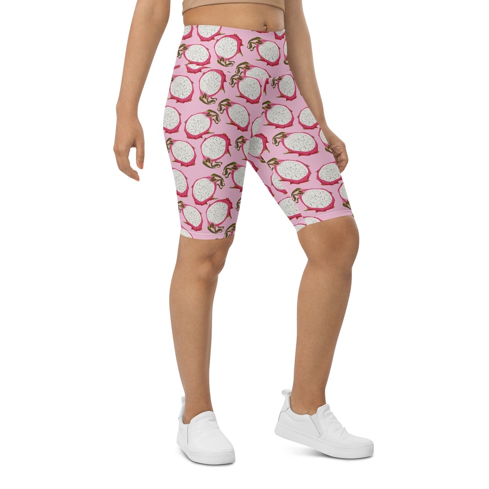 Dragon Fruit Pattern Biker Shorts, Biker Shorts For Mom, Shorts Mother’s Day, Mother Day Gift