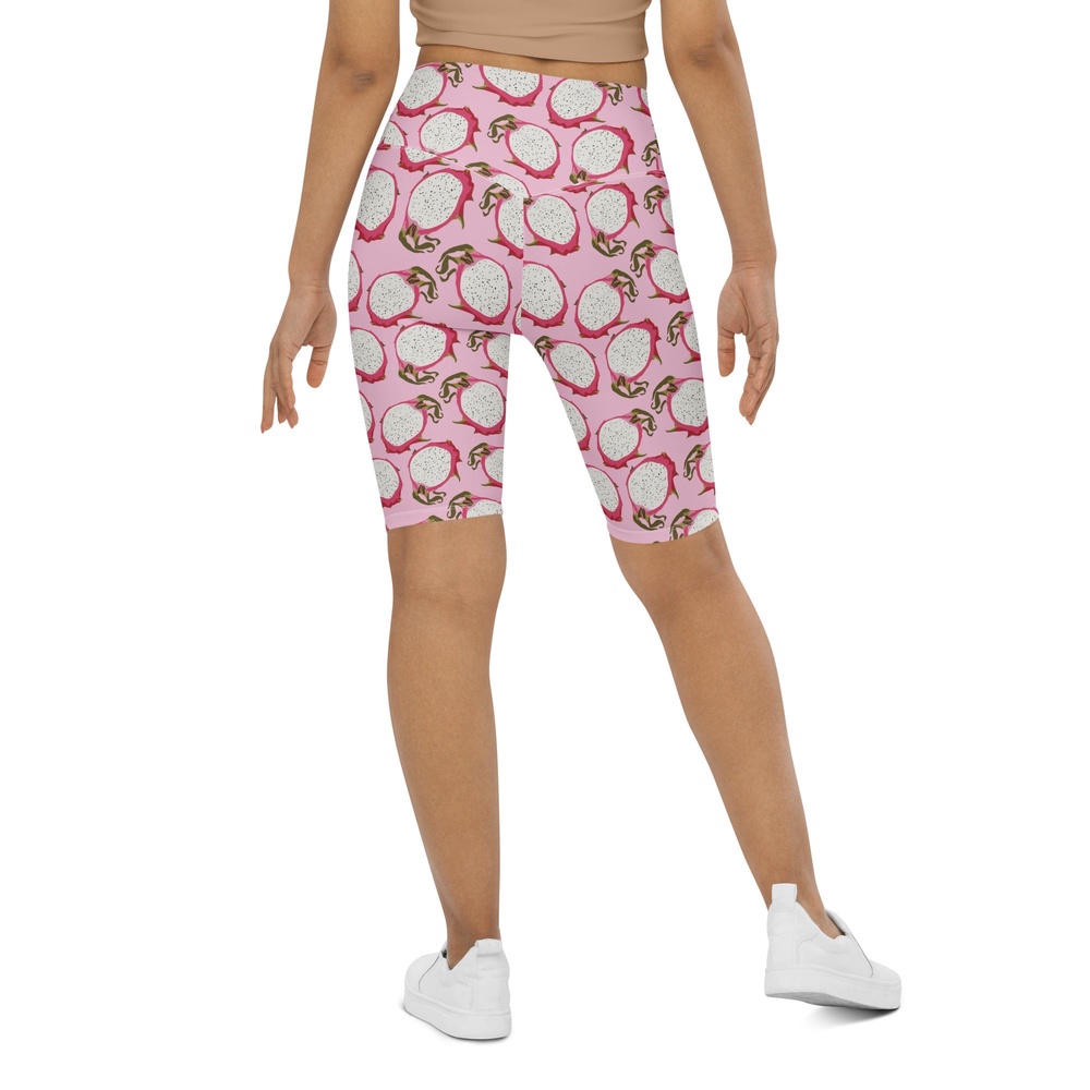 Dragon Fruit Pattern Biker Shorts, Biker Shorts For Mom, Shorts Mother’s Day, Mother Day Gift