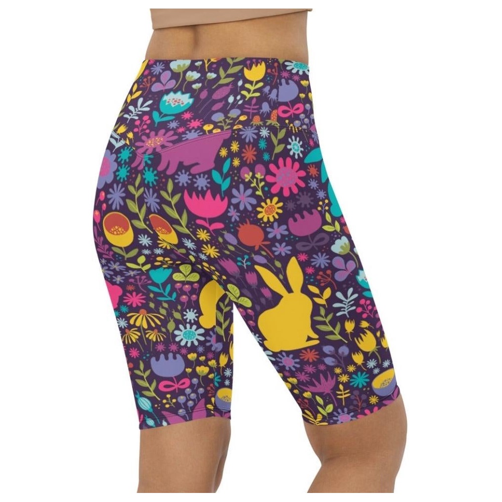 Easter Garden Biker Shorts, Biker Shorts For Mom, Shorts Mother’s Day, Mother Day Gift