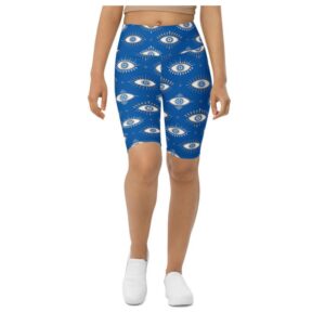 Evil Eye Pattern Biker Shorts, Biker Shorts&hellip;