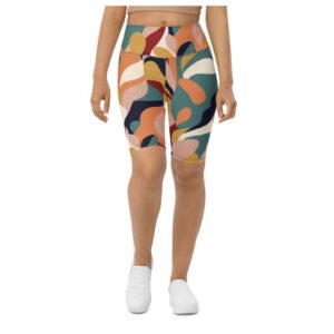 Floral Abstract Biker Shorts, Biker Shorts For&hellip;