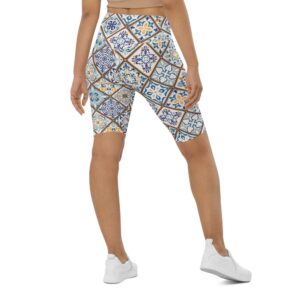 Floral Tile Print Biker Shorts Biker Shorts For Mom Shorts Mother s Day Mother Day Gift 2 idqgnp.jpg