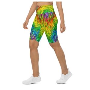 Fluffy Rainbow Biker Shorts Biker Shorts For Mom Shorts Mother s Day Mother Day Gift 2 umdlli.jpg