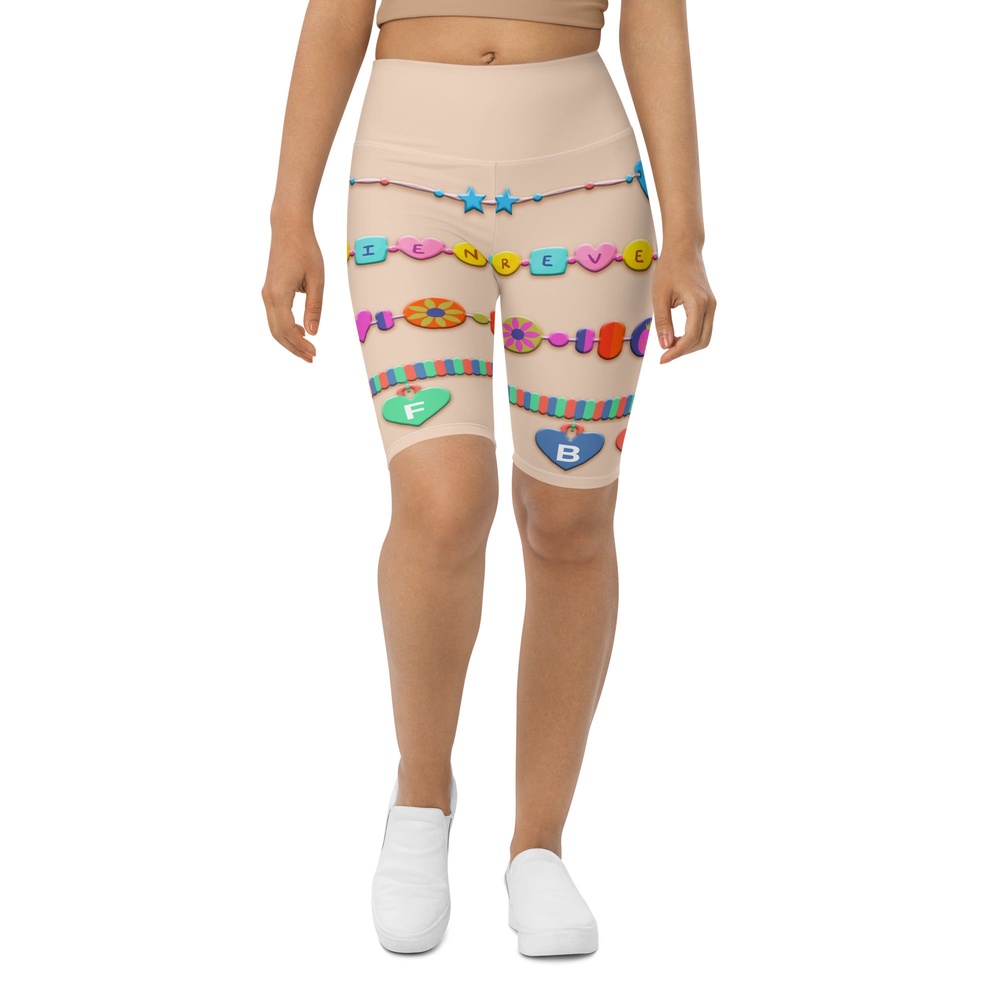 Friendship Bracelet Biker Shorts, Biker Shorts For Mom, Shorts Mother’s Day, Mother Day Gift
