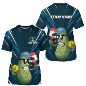 Funny Pickle Playing Pickleball Custom Cute Funny&hellip;