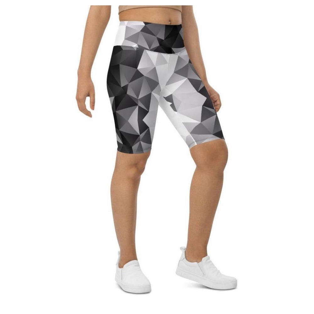 Glass Geometric Biker Shorts, Biker Shorts For Mom, Shorts Mother’s Day, Mother Day Gift