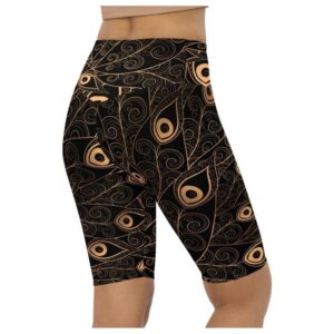 Golden Art Deco Pattern Biker Shorts Biker Shorts For Mom Shorts Mother s Day Mother Day Gift 3 lazbxq.jpg