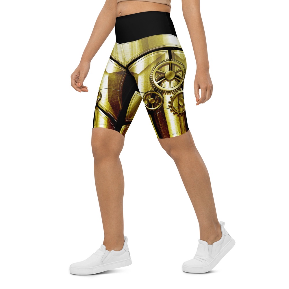 Golden Machine Biker Shorts, Biker Shorts For Mom, Shorts Mother’s Day, Mother Day Gift