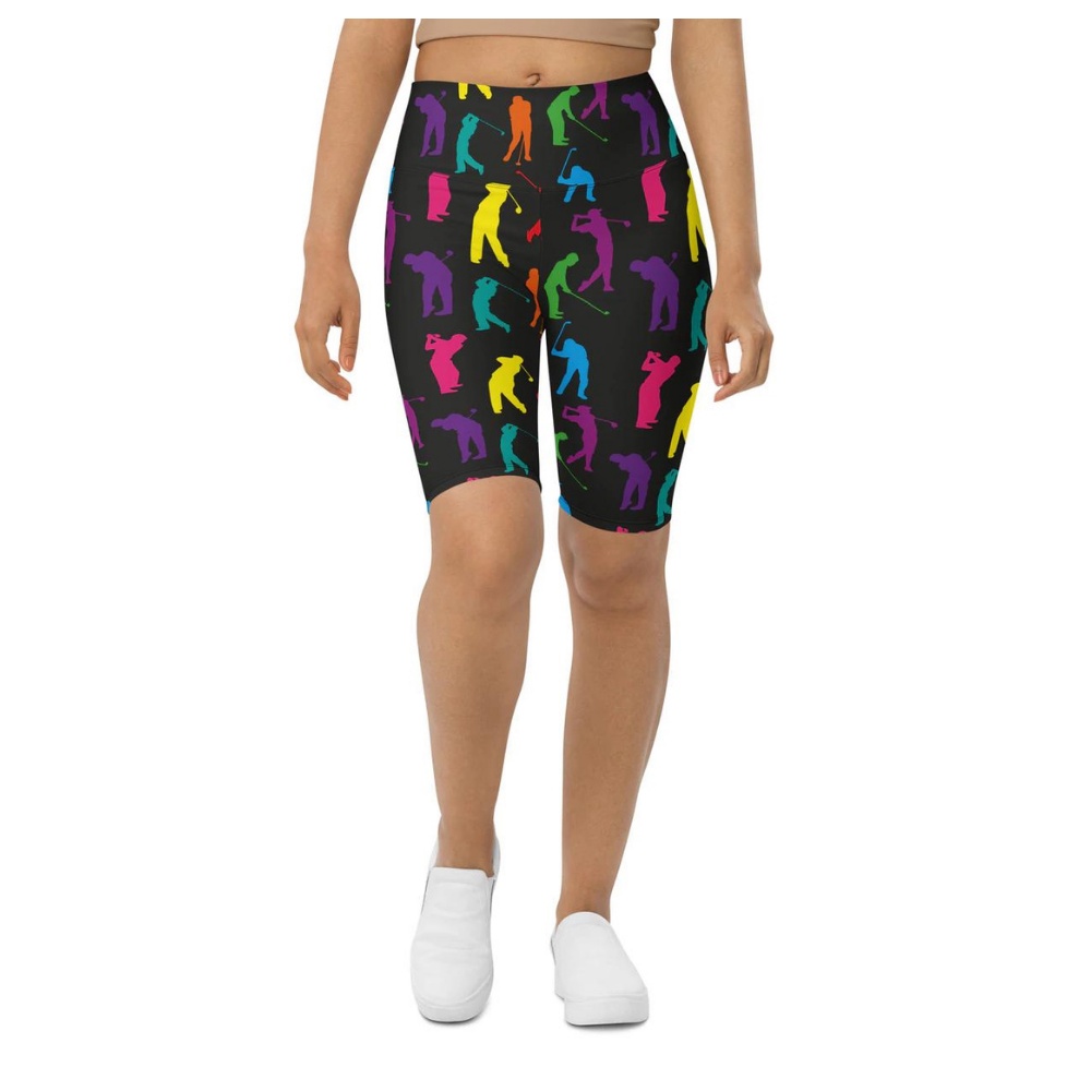 Golfer Pattern Biker Shorts, Biker Shorts For Mom, Shorts Mother’s Day, Mother Day Gift