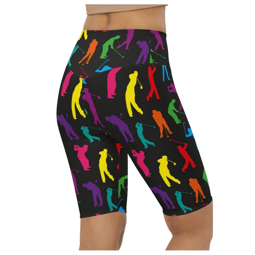 Golfer Pattern Biker Shorts, Biker Shorts For Mom, Shorts Mother’s Day, Mother Day Gift