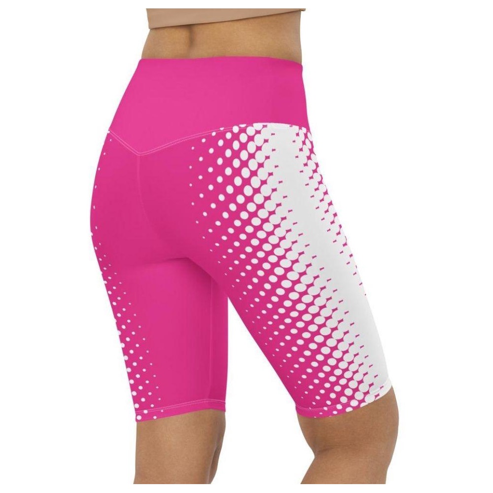Hot Pink Optical Illusion Biker Shorts, Biker Shorts For Mom, Shorts Mother’s Day, Mother Day Gift