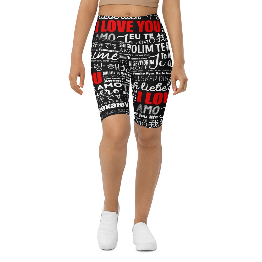 I Love You Biker Shorts, Biker Shorts For Mom, Shorts Mother’s Day, Mother Day Gift