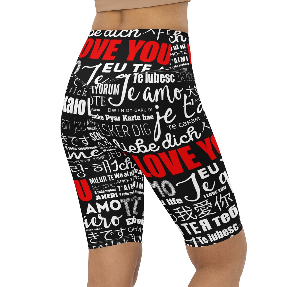 I Love You Biker Shorts, Biker Shorts For Mom, Shorts Mother’s Day, Mother Day Gift