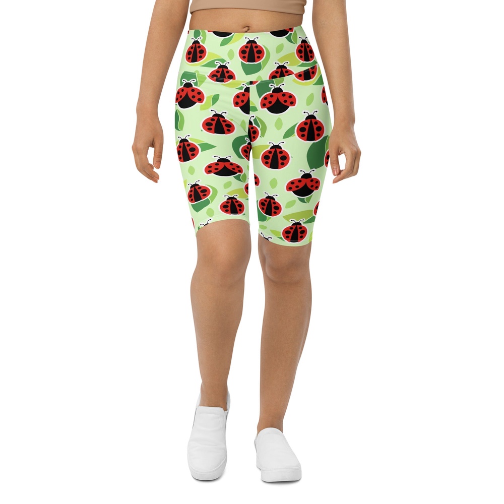 Ladybugs Biker Shorts, Biker Shorts For Mom, Shorts Mother’s Day, Mother Day Gift