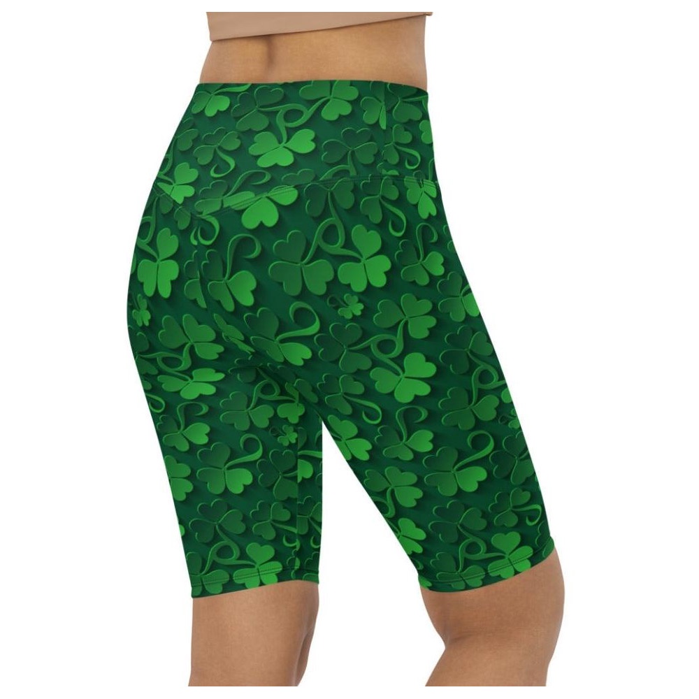 Lucky Shamrock Biker Shorts, Biker Shorts For Mom, Shorts Mother’s Day, Mother Day Gift