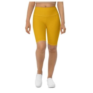 Mustard Yellow Biker Shorts, Biker Shorts For&hellip;