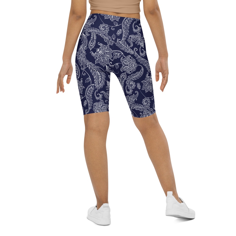 Paisley Floral Biker Shorts, Biker Shorts For Mom, Shorts Mother’s Day, Mother Day Gift