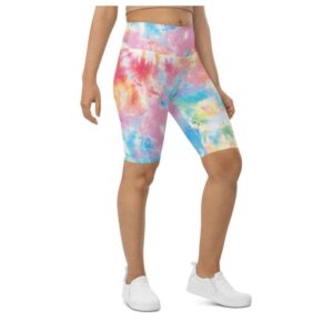Pastel Tie Dye Biker Shorts, Biker Shorts&hellip;