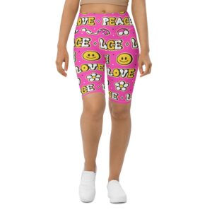 Peace and Love Biker Shorts, Biker Shorts&hellip;
