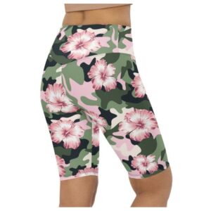 Pink Flower Camo Biker Shorts Biker Shorts For Mom Shorts Mother s Day Mother Day Gift 3 gwynon.jpg