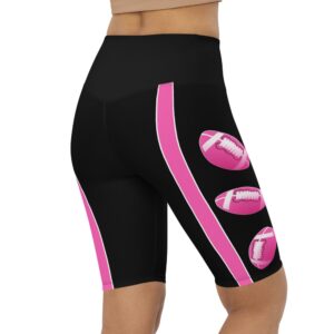 Pink Football Biker Shorts Biker Shorts For Mom Shorts Mother s Day Mother Day Gift 3 omhyr1.jpg