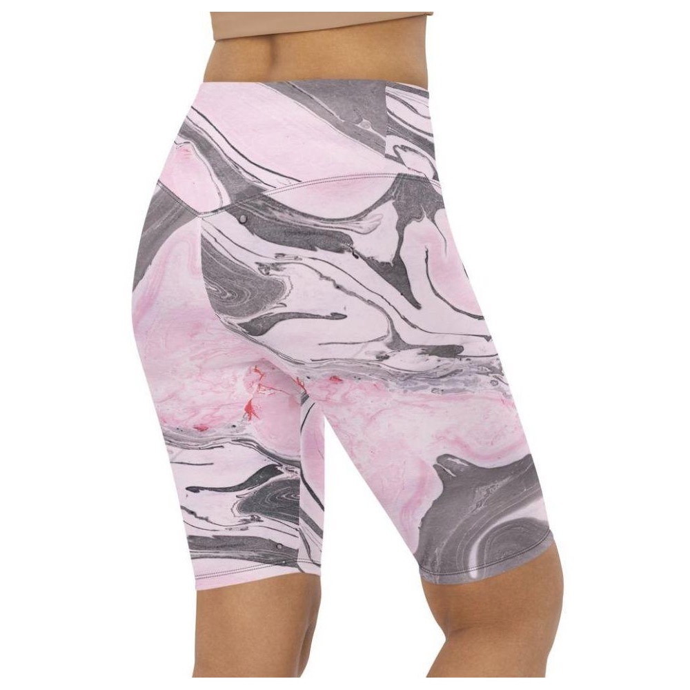 Pink Marble Biker Shorts, Biker Shorts For Mom, Shorts Mother’s Day, Mother Day Gift